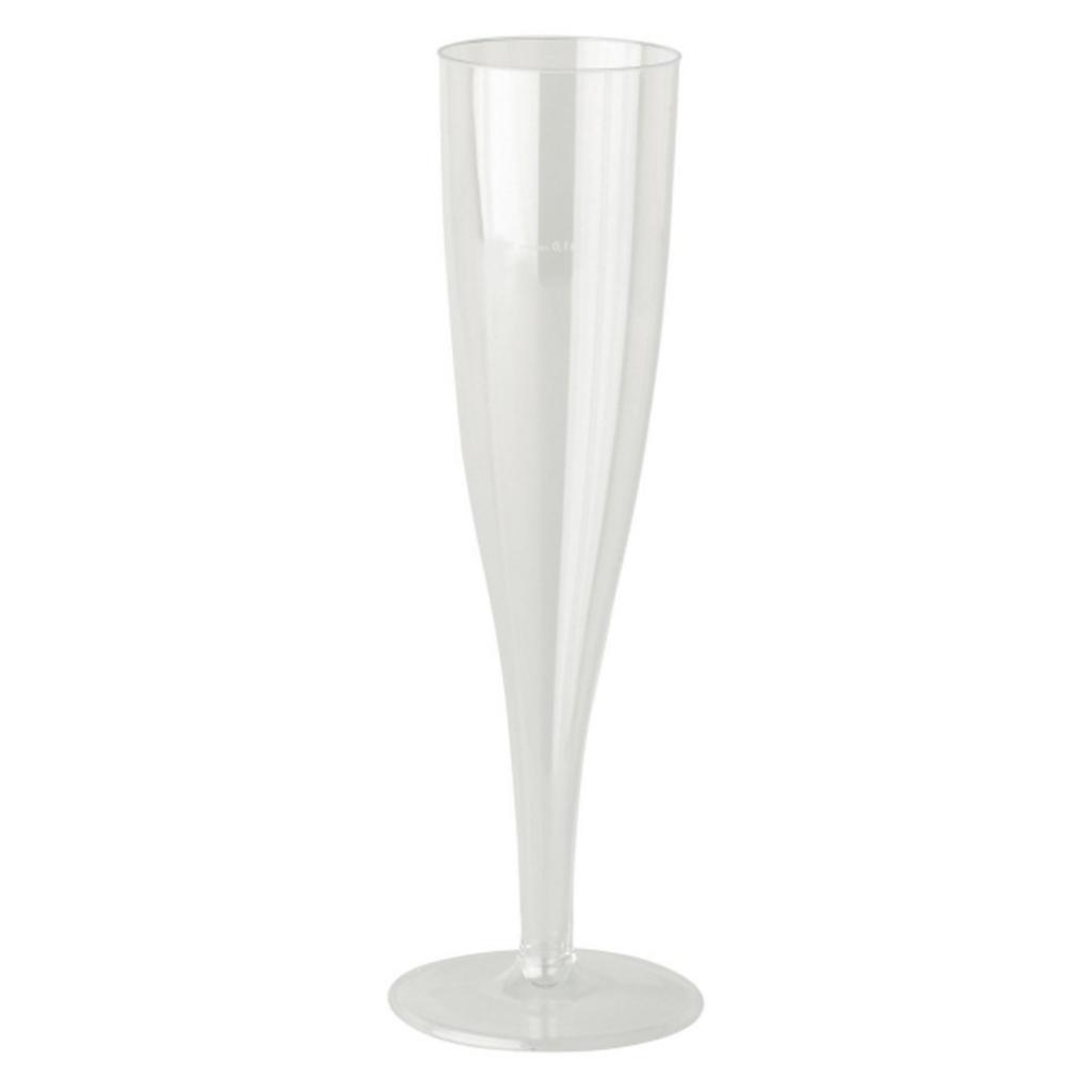 Plastic 100ml Champagne Flutes Disposable Thali Outlet