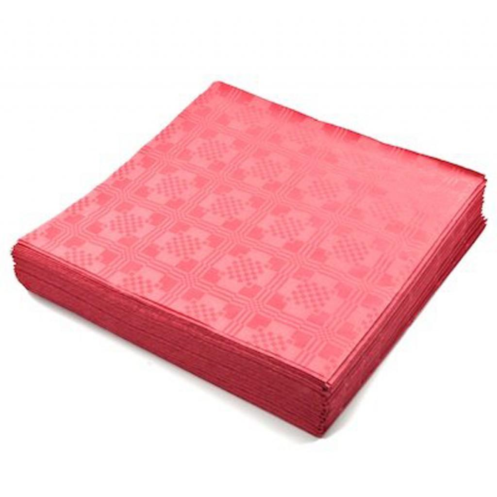 Red Disposable Paper Table Cover 90x88cm 25 Sheets
