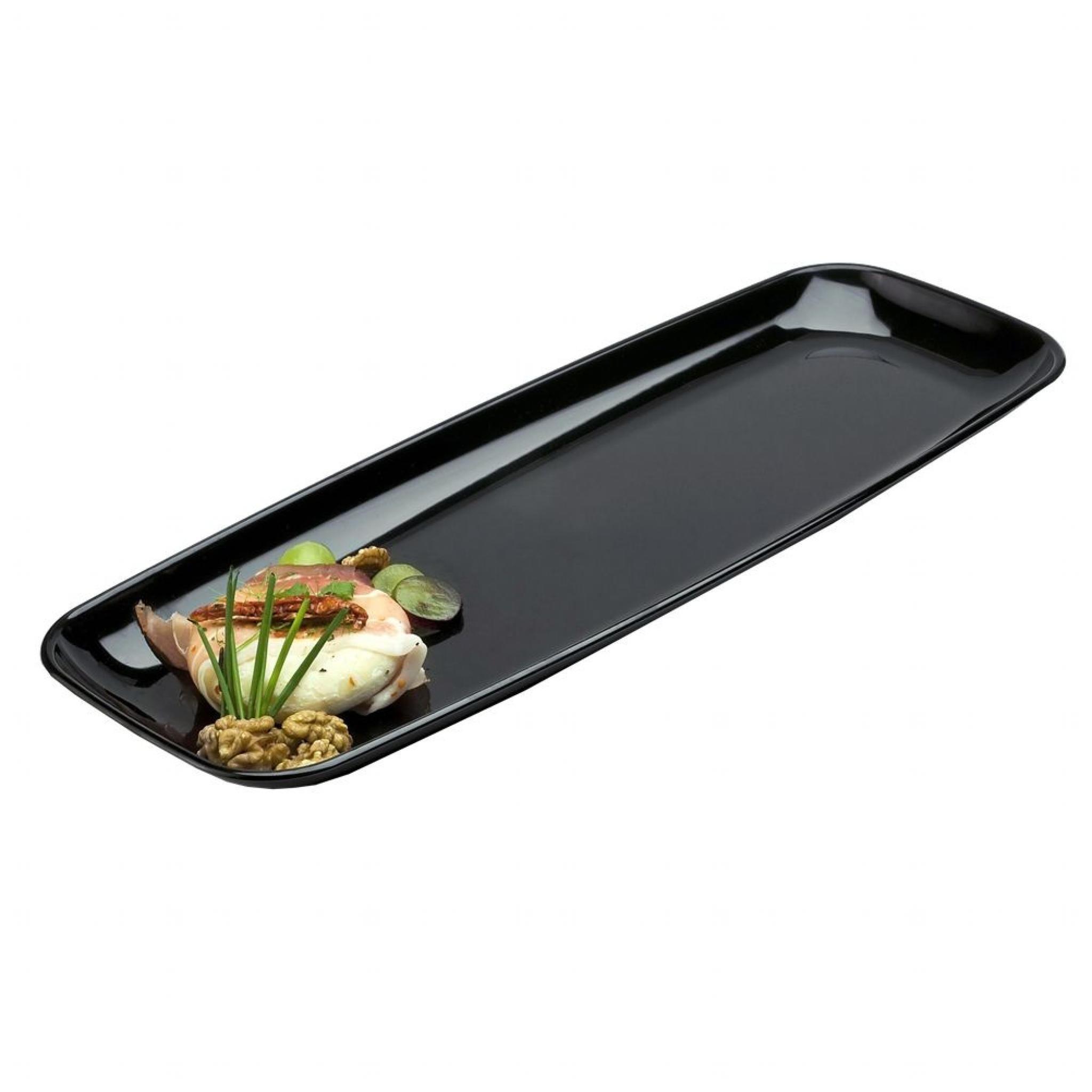 Mozaik Extra Large Black Rectangle Platters 22x56cm
