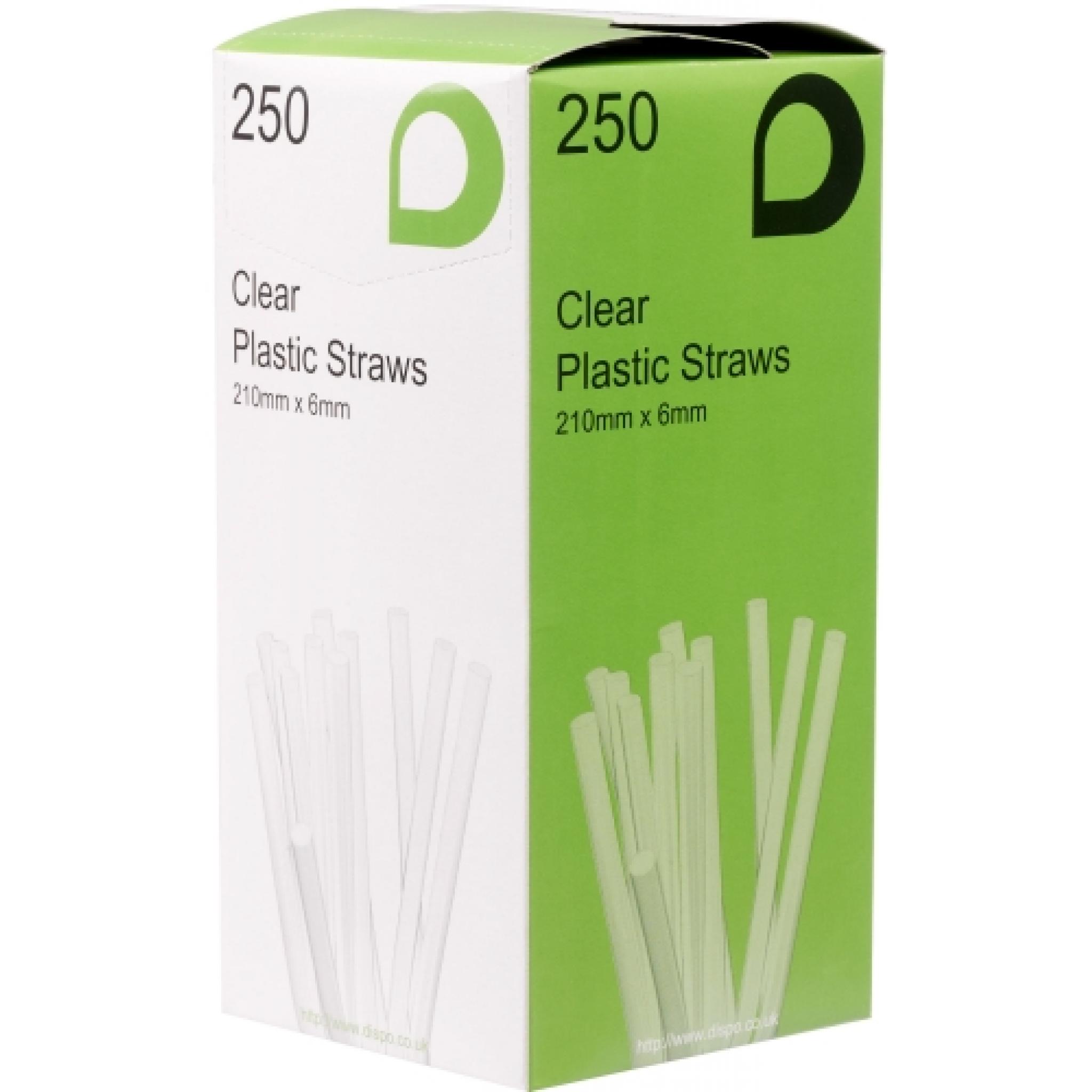 Clear 8" Long Jumbo Bendy Drinking Straws Thali Outlet