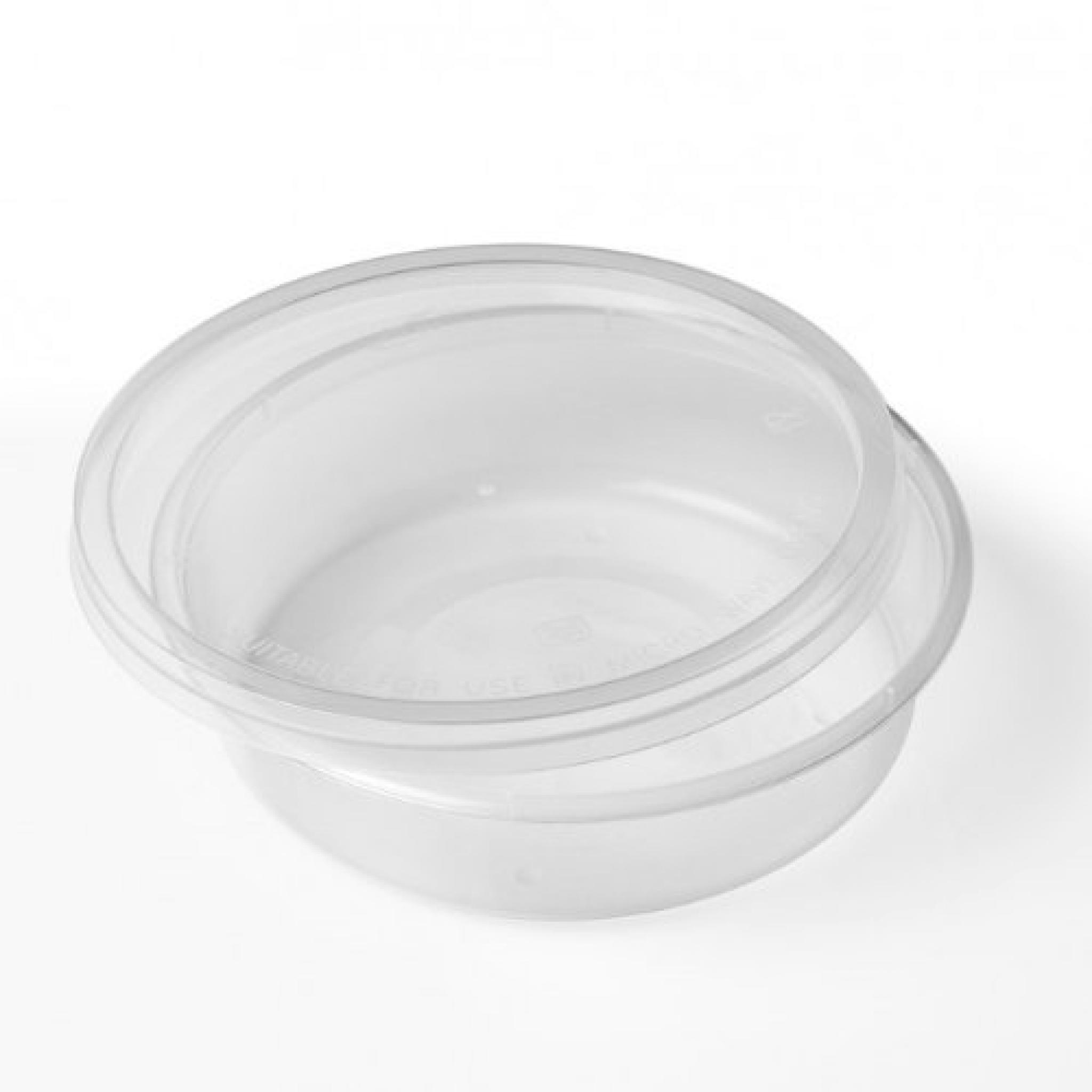 Round 8oz Microwave Clear Plastic Food Containers