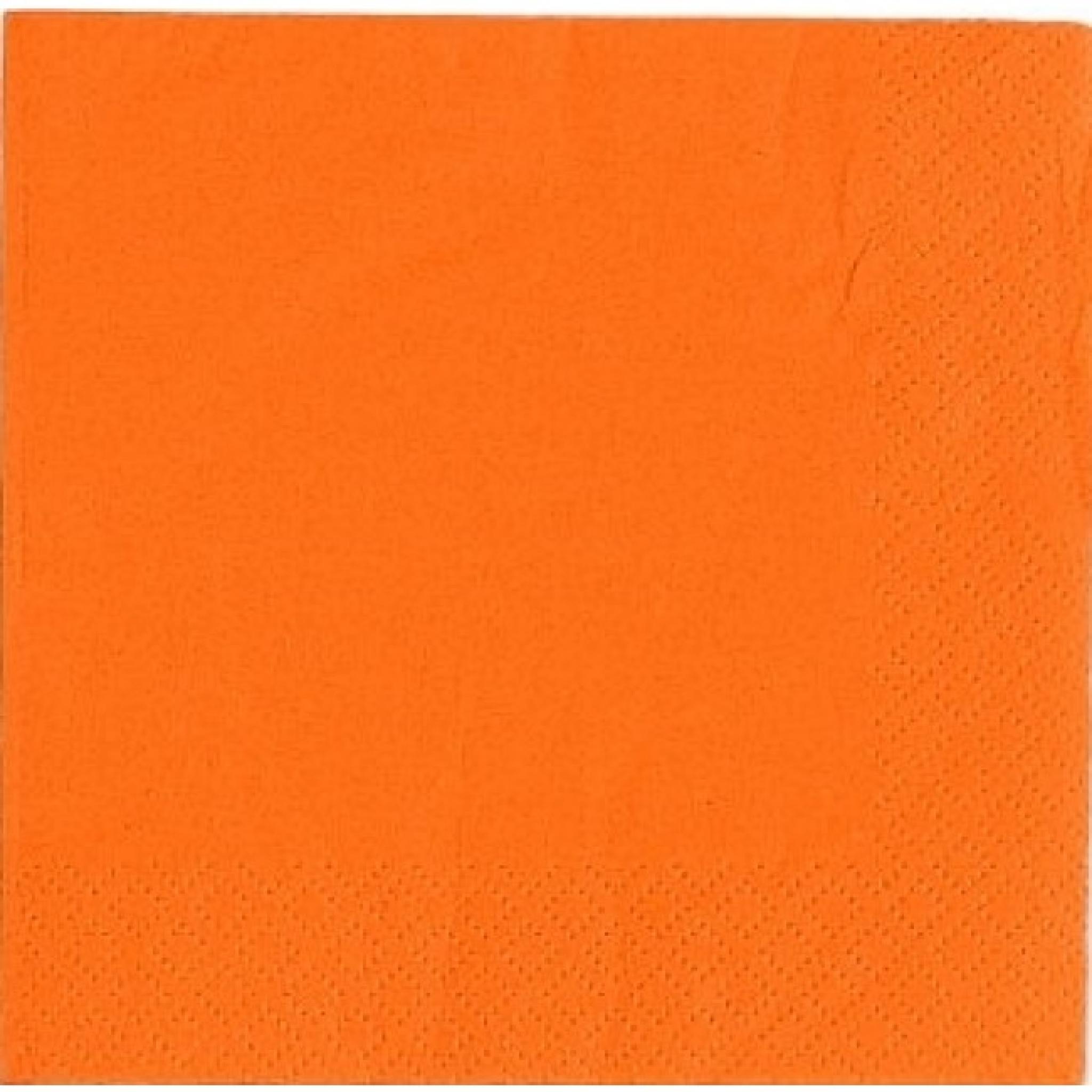 Orange Paper Napkins 2 Ply 33cm 4 Fold Thali Outlet