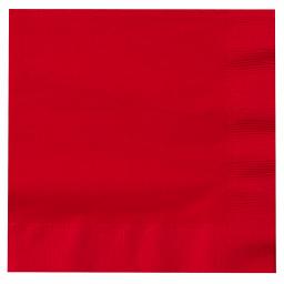 Red Paper Napkins 2 Ply 40cm 4 Fold Tissue Serviettes