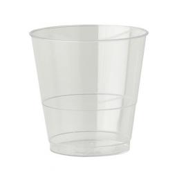 8oz Clear Plastic Strong Mixer Glasses Cups Disposable - Juice Wine Whisky