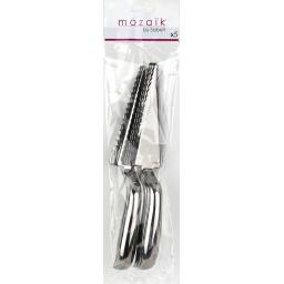Sabert Mozaik Silver Plastic 25cm Pie Cutter Metallised Reusable Disposable Cutlery