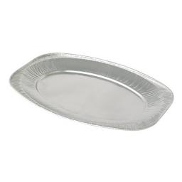 14" Plain Oval Foil Disposable Serving Platters Tray 35 cm