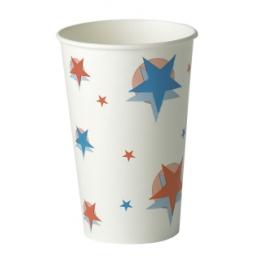 Star Ball Design Slush Paper Cups 16oz / 400ml for Fast Food Cold Soft Fizzy Drinks