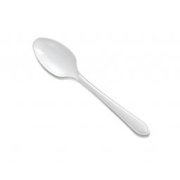 White Plastic Spoons Reusable Disposable Cutlery