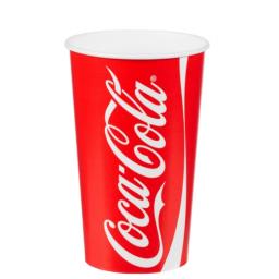 Coke / Coca Cola Paper Cups 22oz / 500ml for Fast Food Cold Soft Fizzy Drinks