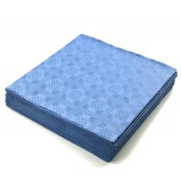 Blue Disposable Paper Table Cover Cloth 90x88cm - 25 Sheets