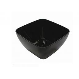 Mozaik Sabert Small Black Plastic 5.7cm Tasting Appetiser Bowls - Strong Disposable or Reusable