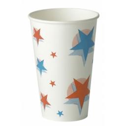 Star Ball Design Slush Paper Cups 12oz / 300ml for Fast Food Cold Soft Fizzy Drinks