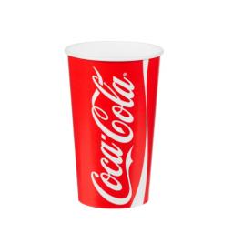 Coke / Coca Cola Paper Cups 16oz / 400ml for Fast Food Cold Soft Fizzy Drinks