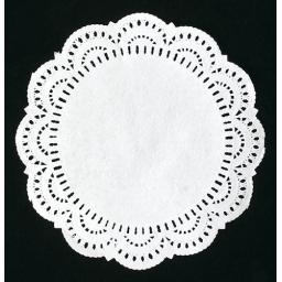 7.5" White Paper Doilies - 19cm Round Lace Doyleys