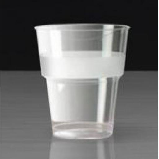 11oz Clear Plastic Strong Mixer Glasses Cups - Disposable Reusable