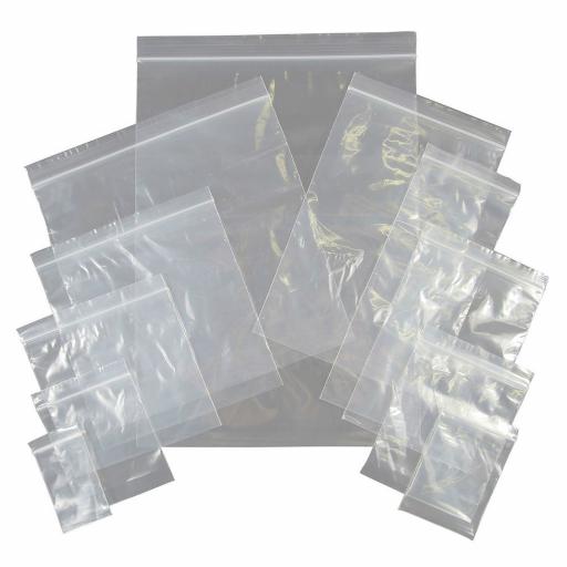 1000 x Grip Seal Bags 6" x 9" G11 Clear Plastic Resealable Air Tight Food Bag 