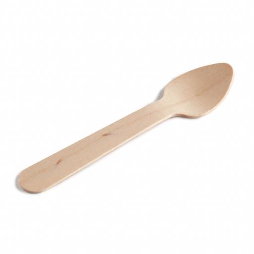 Wooden Teaspoons Biodegradable Disposable High Quality Single Use Cutlery