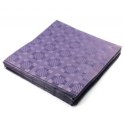 Purple Disposable Paper Table Cover Cloth 90x88cm - 25 Sheets