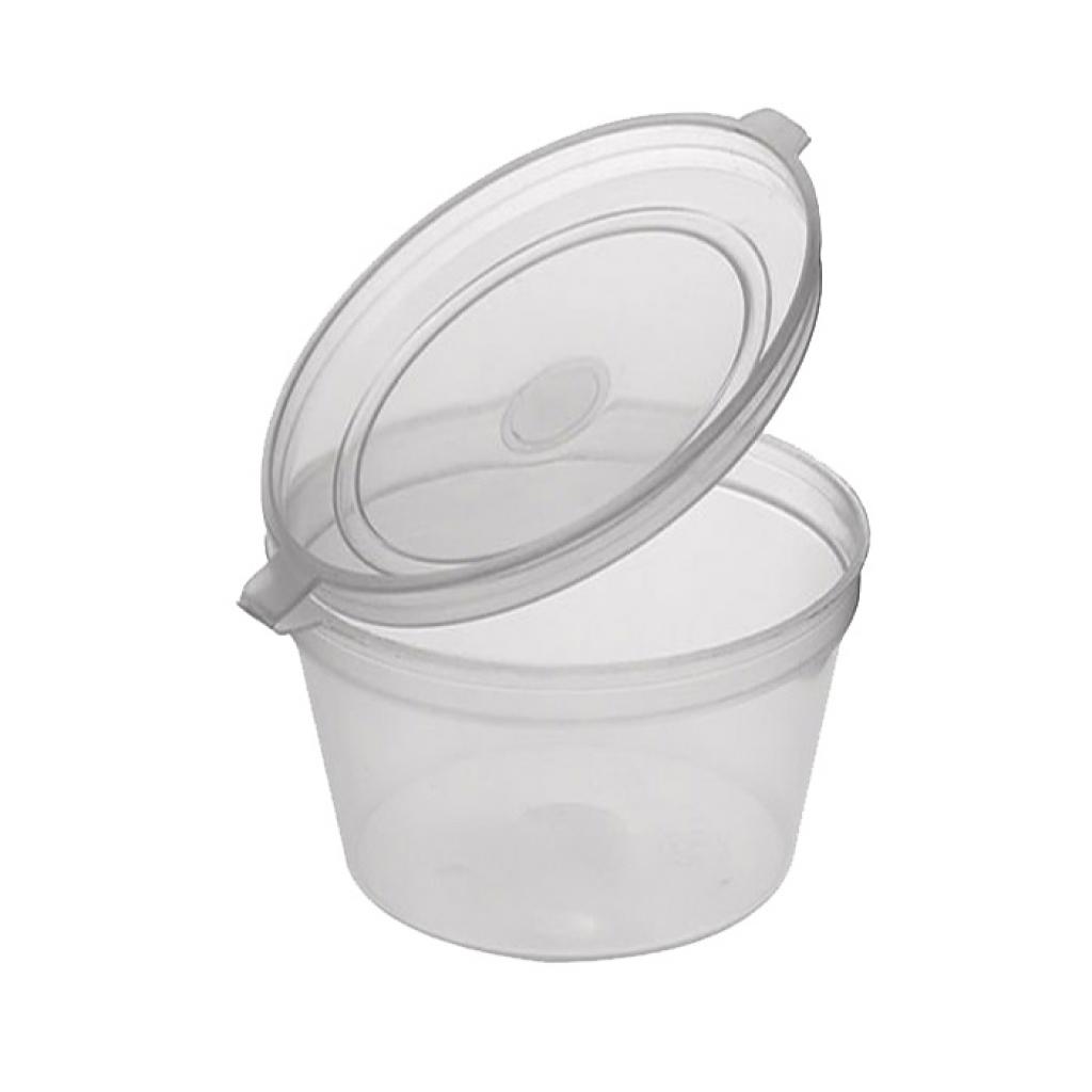 2oz Clear Plastic Containers+lids takeaway sauce microwave baby food portion pot