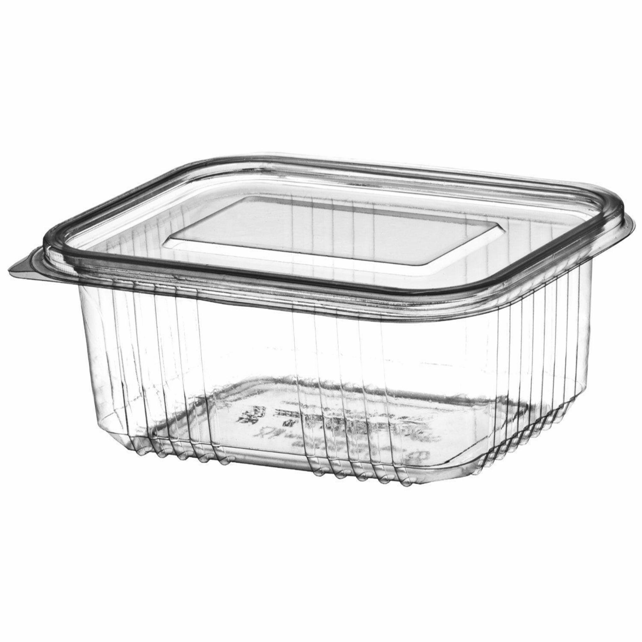 Pack of 3 Clear 1500cc Plastic Salad Bowl