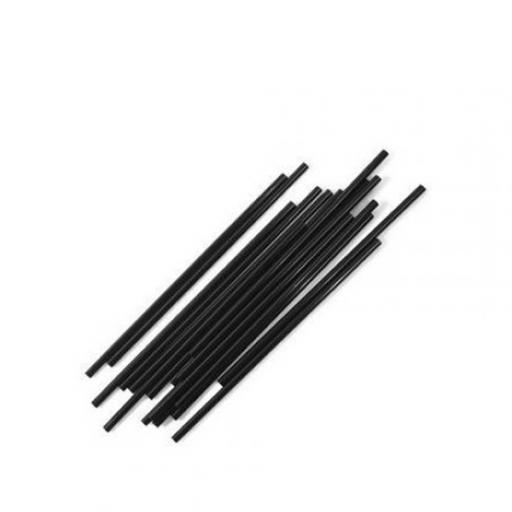 Black Paper Cocktail Drinking Straws - Biodegradable Eco Compostable - 145mm x 5mm