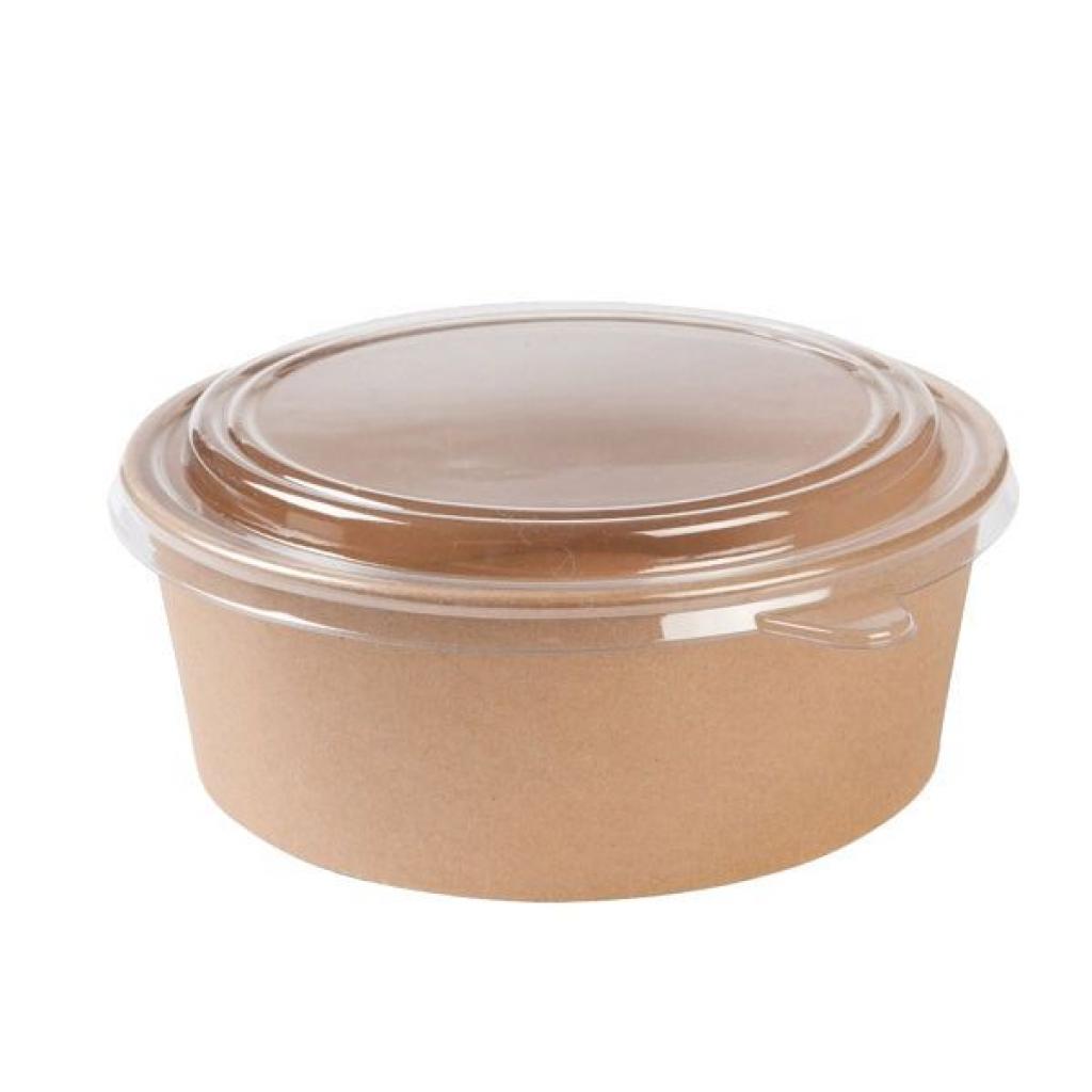 Small 16oz / 500ml Brown Kraft Salad Bowls Containers