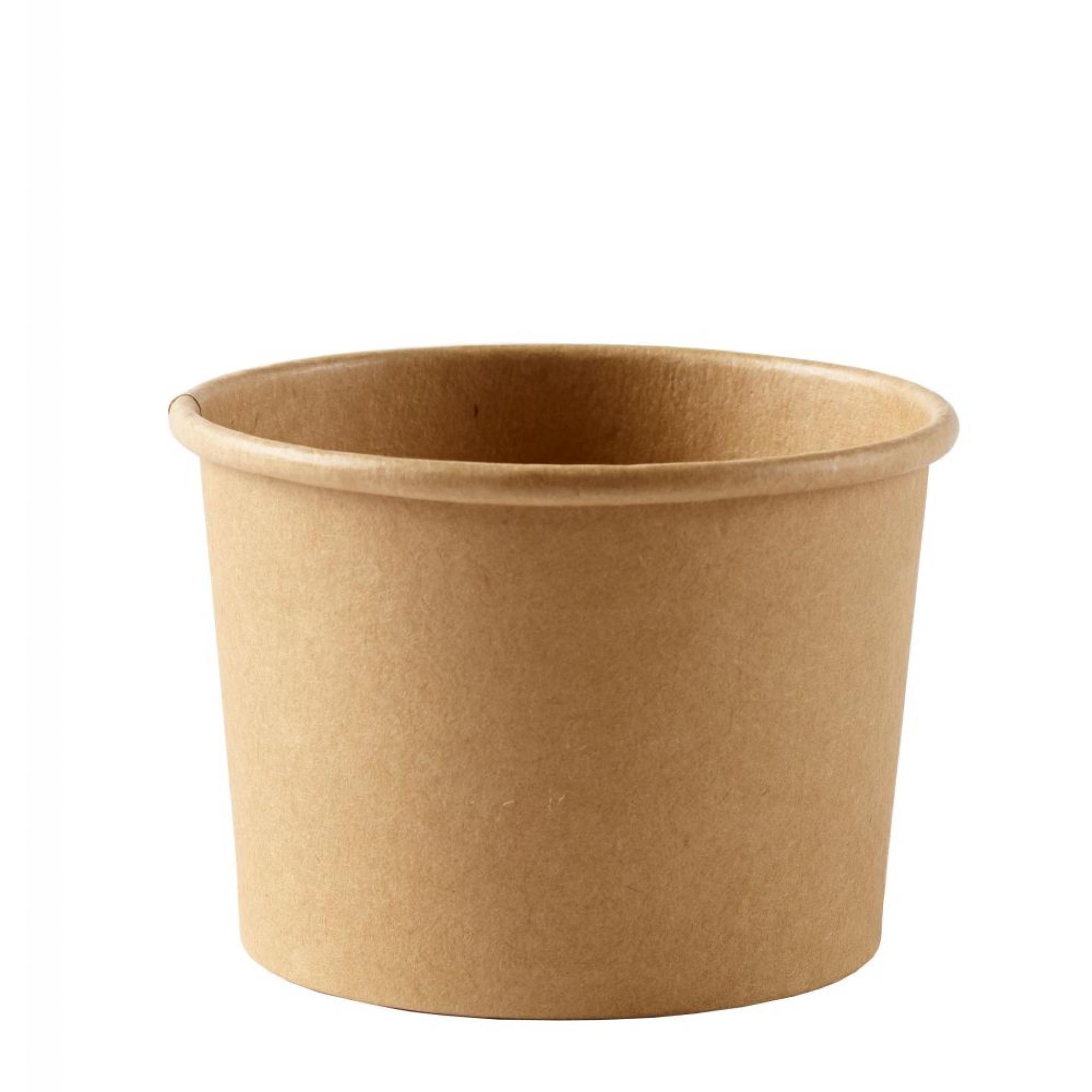 12oz / 360ml Brown HD Kraft Deli Soup Food Containers