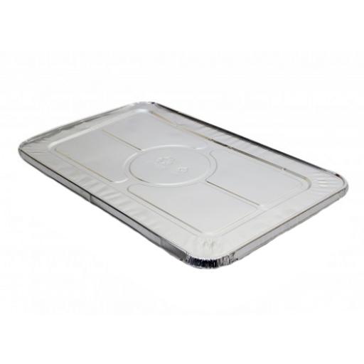 Half Gastro Aluminium Foil LIDS 336x274x17mm - Hot Cold Food Oven Safe