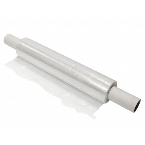 Clear Pallet Wrap Roll with Extended Core Handle - 400mm x 300m