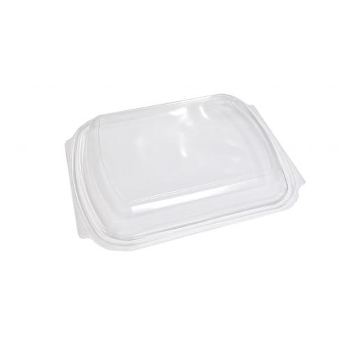 Clear LIDS for 1 Compartment Black Microwaveable Containers Meal Box