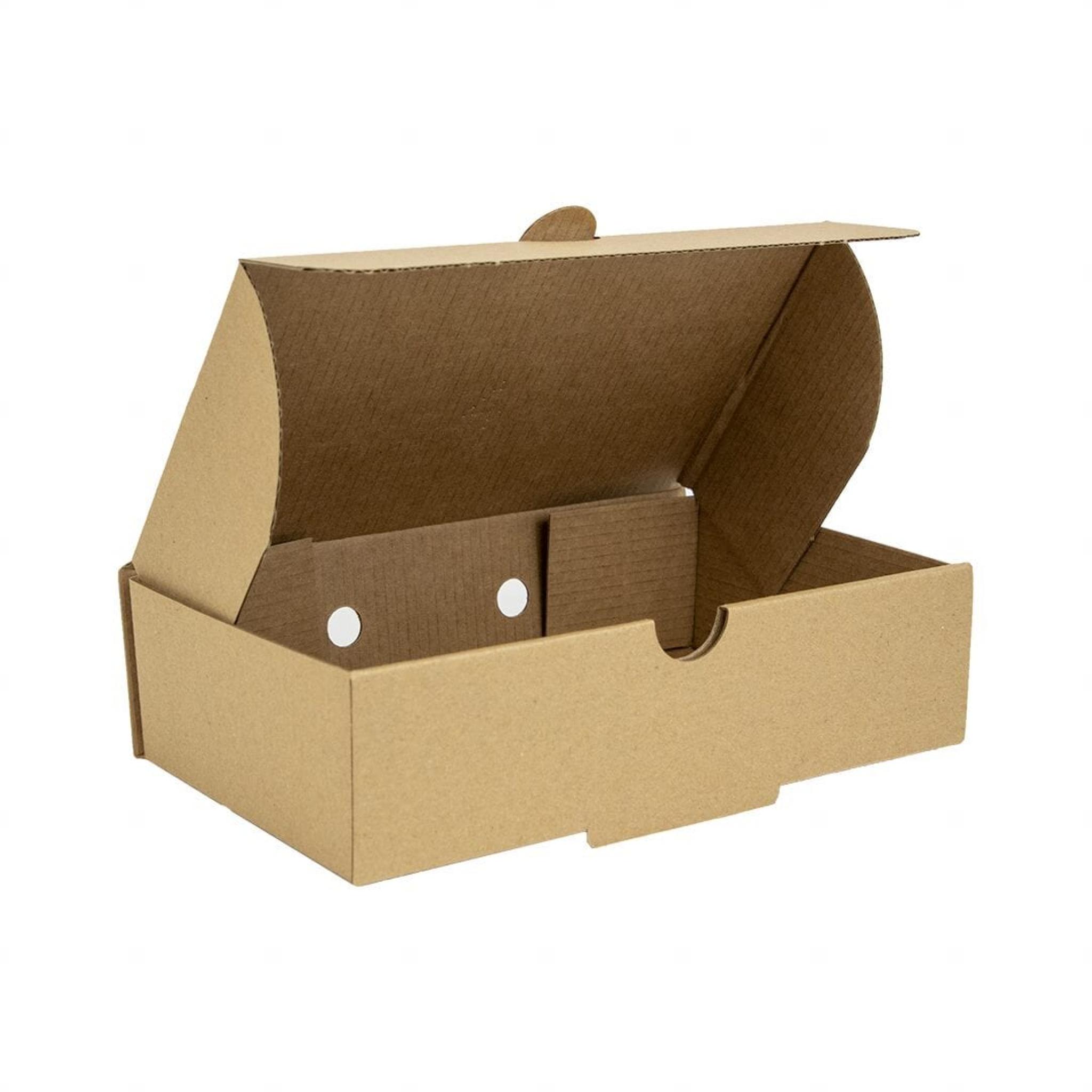 Corrugated Small Kraft Plain Chips Boxes Thali Outlet