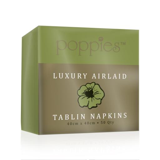 Kiwi - Tablin Airlaid Paper Luxury Premium Napkins 40cm - Linen Feel Serviettes