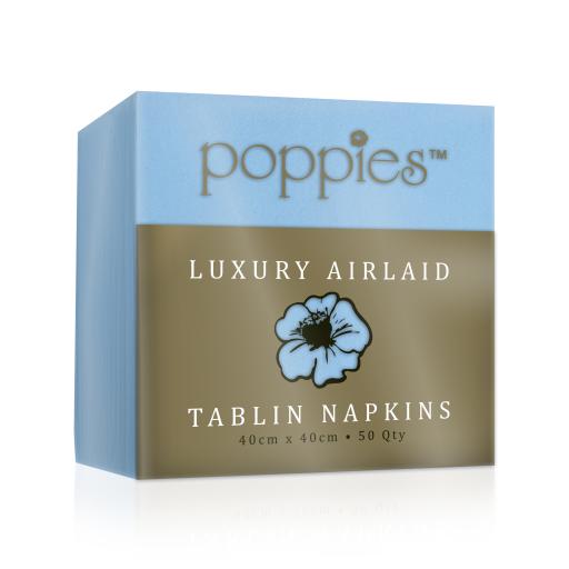 Baby Blue - Tablin Airlaid Paper Luxury Premium Napkins 40cm - Linen Feel Serviettes
