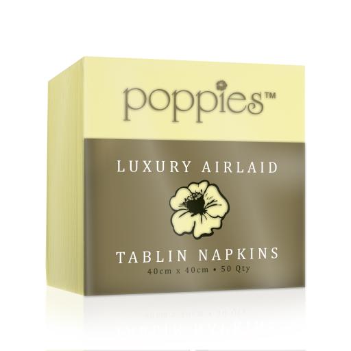 Cream - Tablin Airlaid Paper Luxury Premium Napkins 40cm - Linen Feel Serviettes