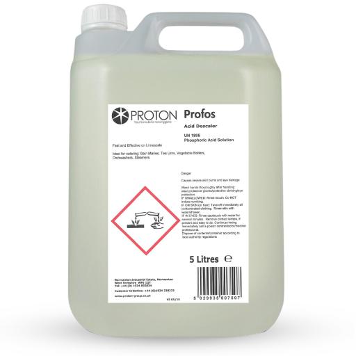 Proton Acid Dishwash Liquid Descaler Profos - 5L