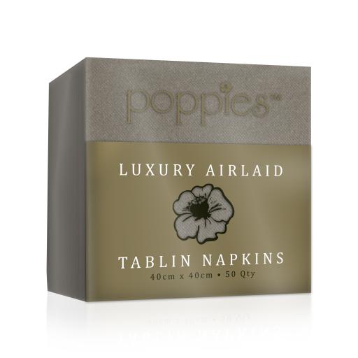 Mocha - Tablin Airlaid Paper Luxury Premium Napkins 40cm - Linen Feel Serviettes
